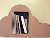 Lucas Ridley Cardboard Cloud Bookshelf